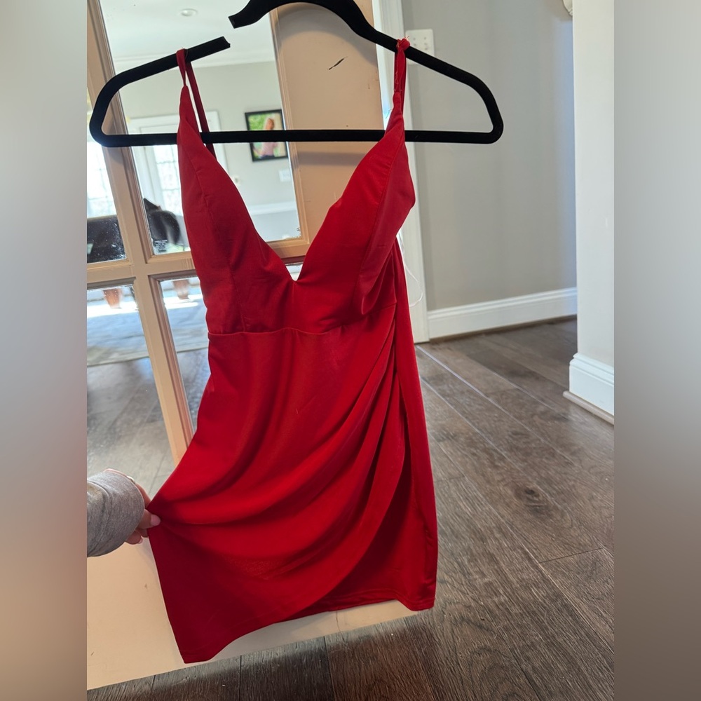 Elegant Red Women's Dress